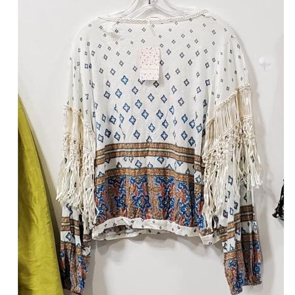 Free People XS Macra Maze Me Ivory - Picture 2 of 3